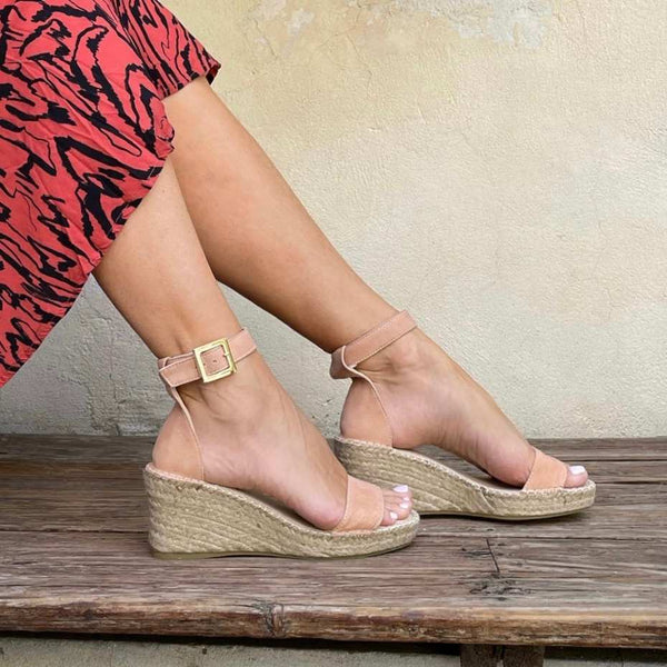 Olivia Espadrille Wedge Sandal in Sunkissed Shoeq