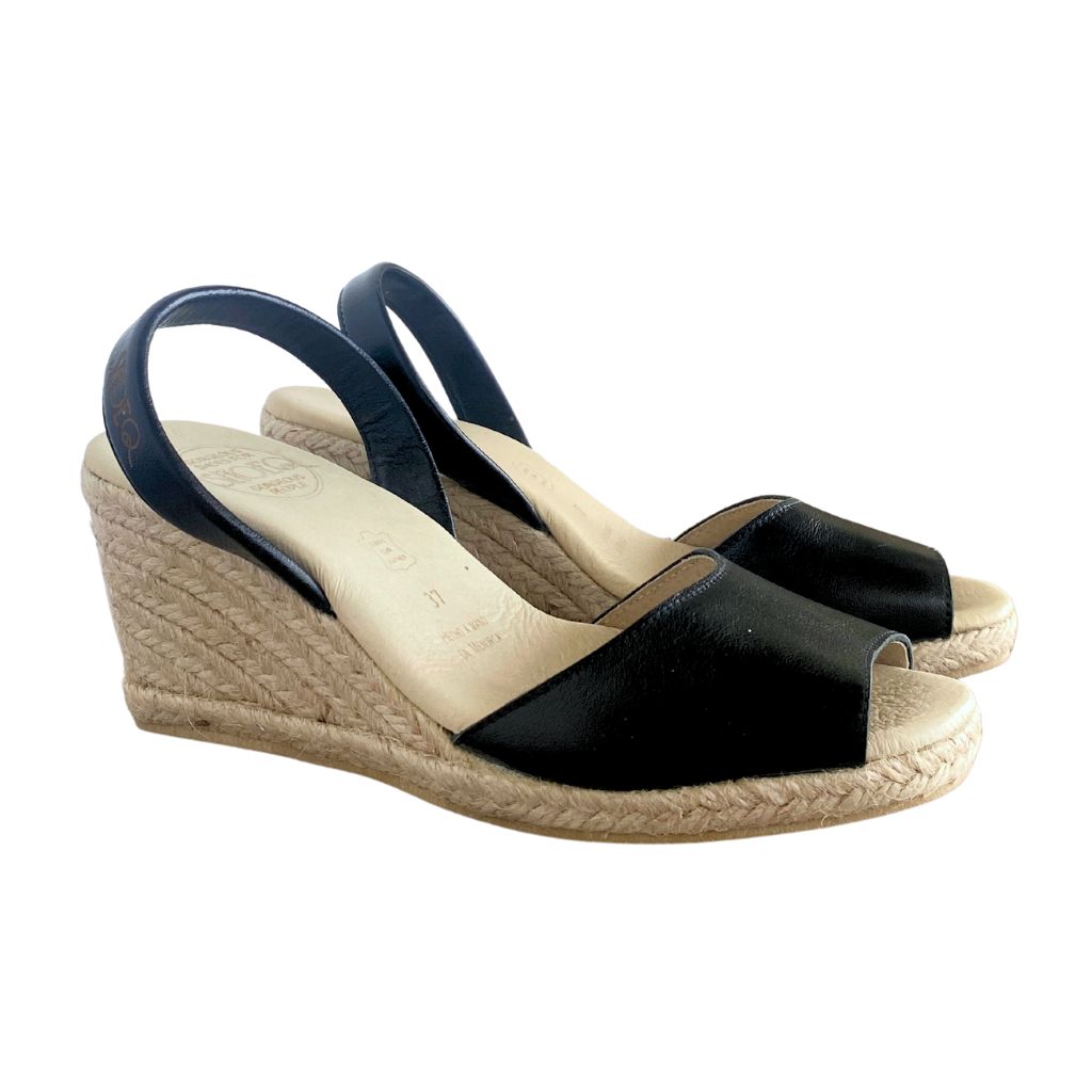 Get the Classic Espadrille in Charcoal for Women : Comfort &amp; Glamour | Handcrafted | Wedge Shoes | Shoeq