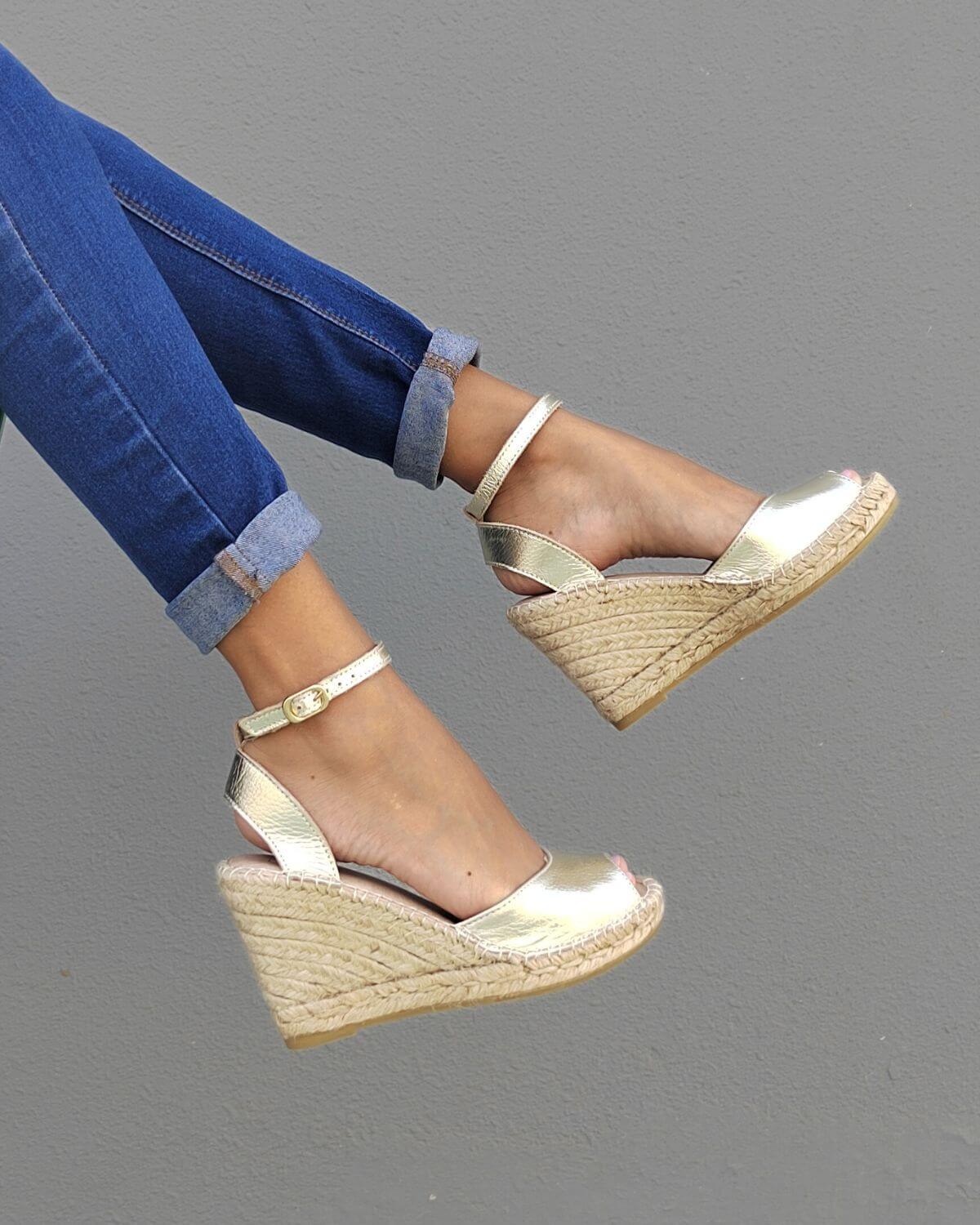 Women Espadrille Wedge Heels Ladies Wedges Shoeq