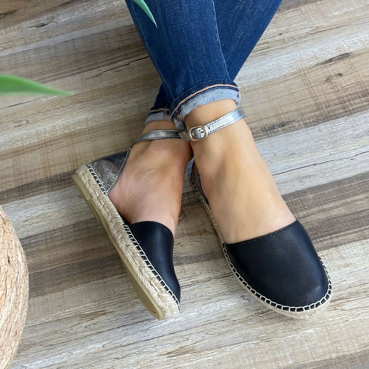 City Espadrille in Midnight Pewter - Shoeq