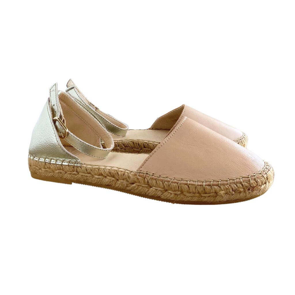 City Espadrille in Sandy Champagne - Shoeq