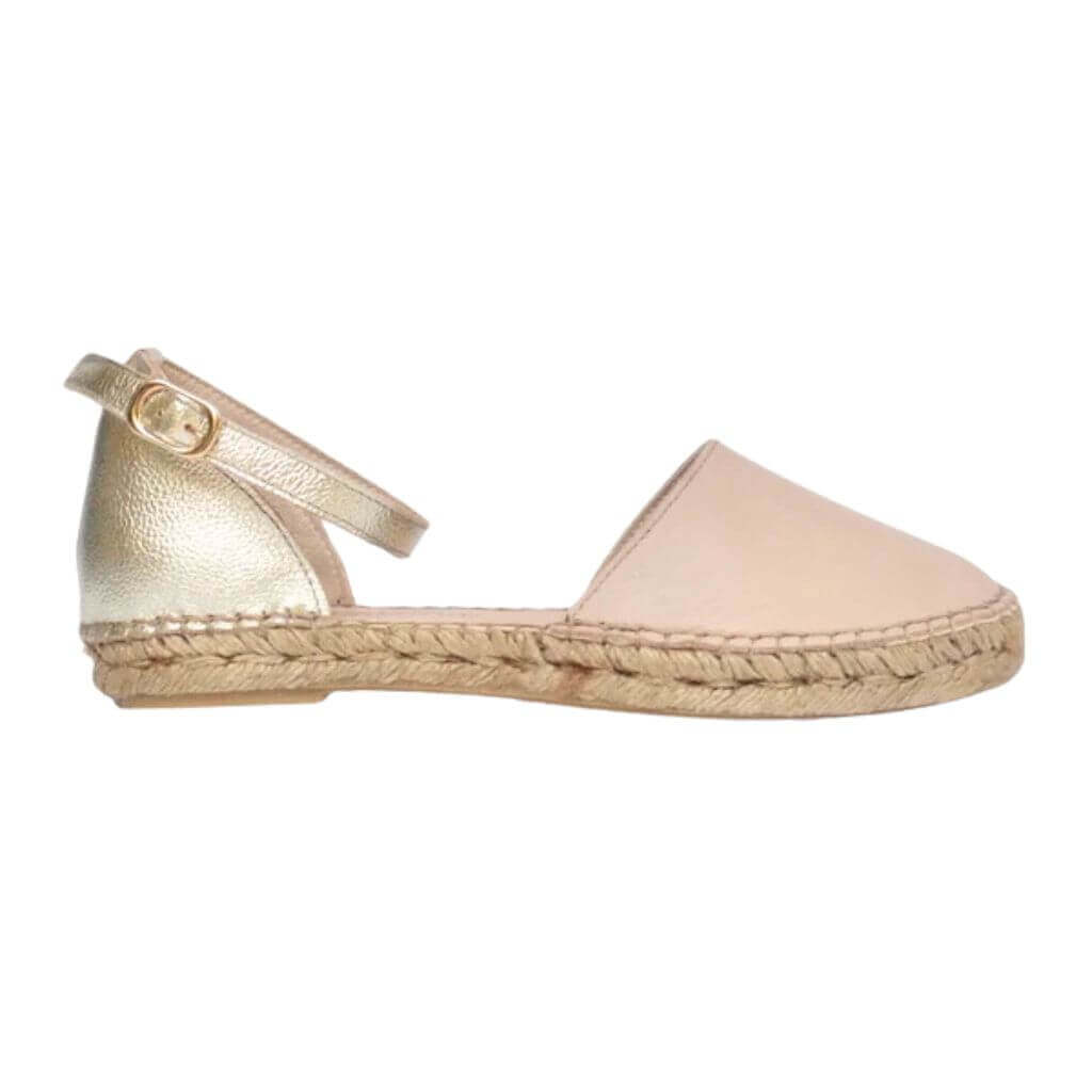 City Espadrille in Sandy Champagne - Shoeq