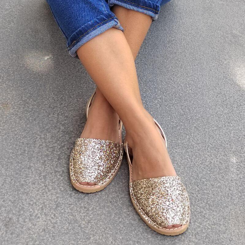 Classic Avarca in Champagne Glitter - Shoeq