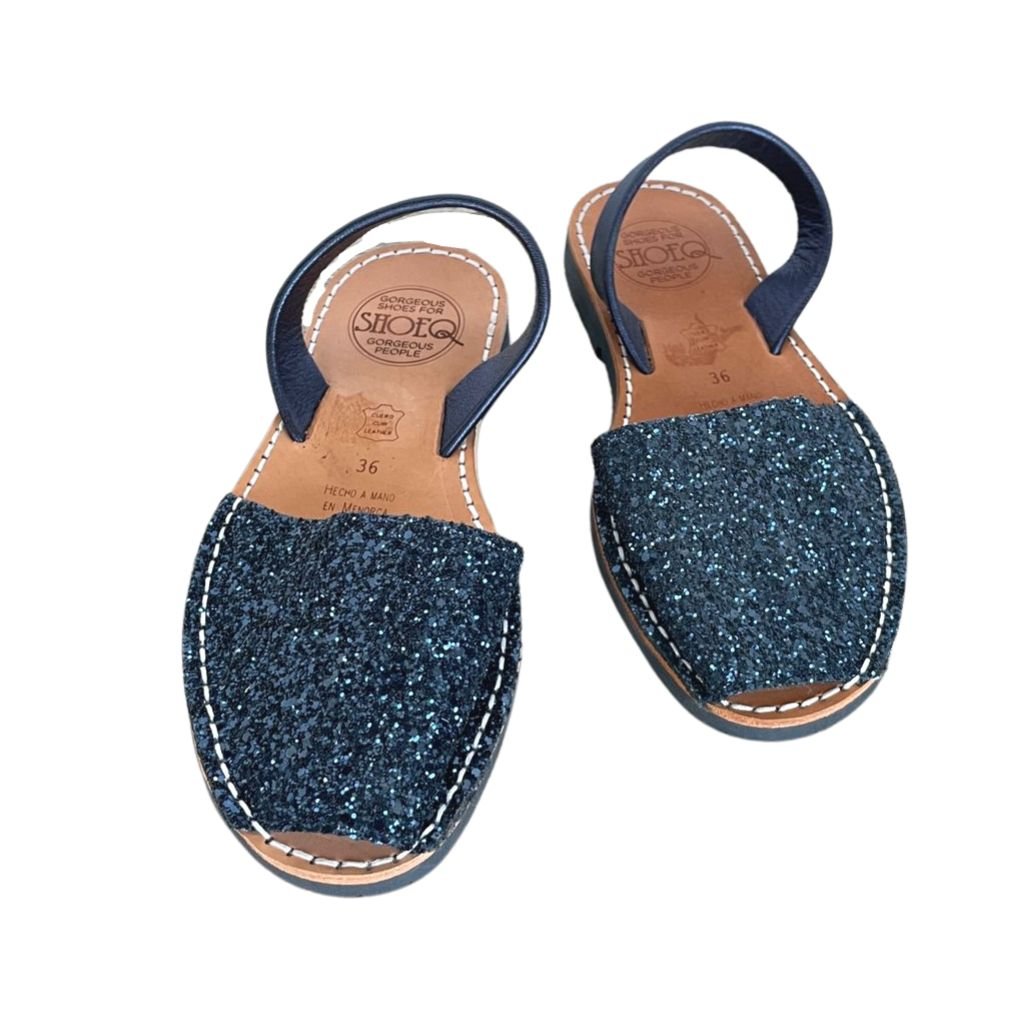 Classic Avarca in Navy Glitter - outlet item - size 36 - Shoeq