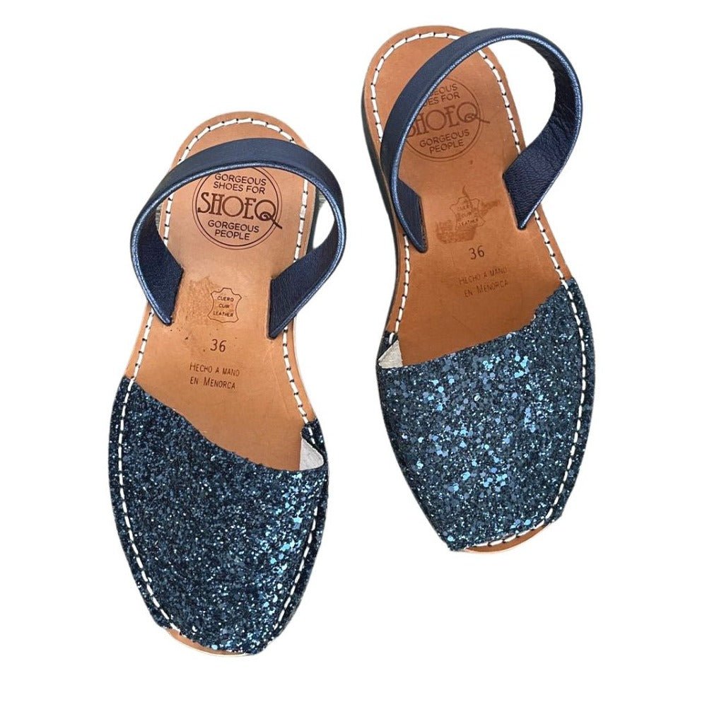 Classic Avarca in Navy Glitter - outlet item - size 36 - Shoeq