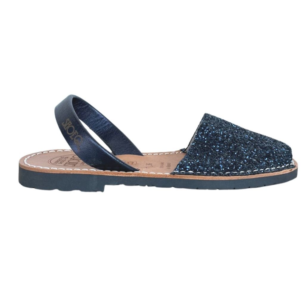 Classic Avarca in Navy Glitter - outlet item - size 36 - Shoeq