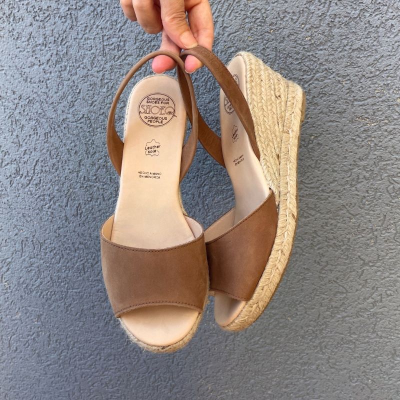 Classic Esapdrille Wedge in Mocha - 2024 Edit - Shoeq