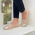 Classic Espadrille In Sandy Champagne - Shoeq