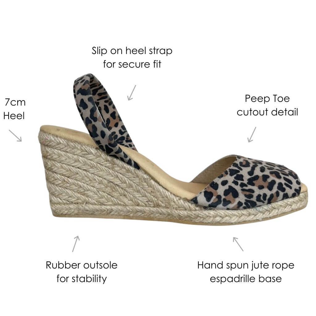 Classic Espadrille Wedge ('23 Edit) in Dark Leopard - Shoeq