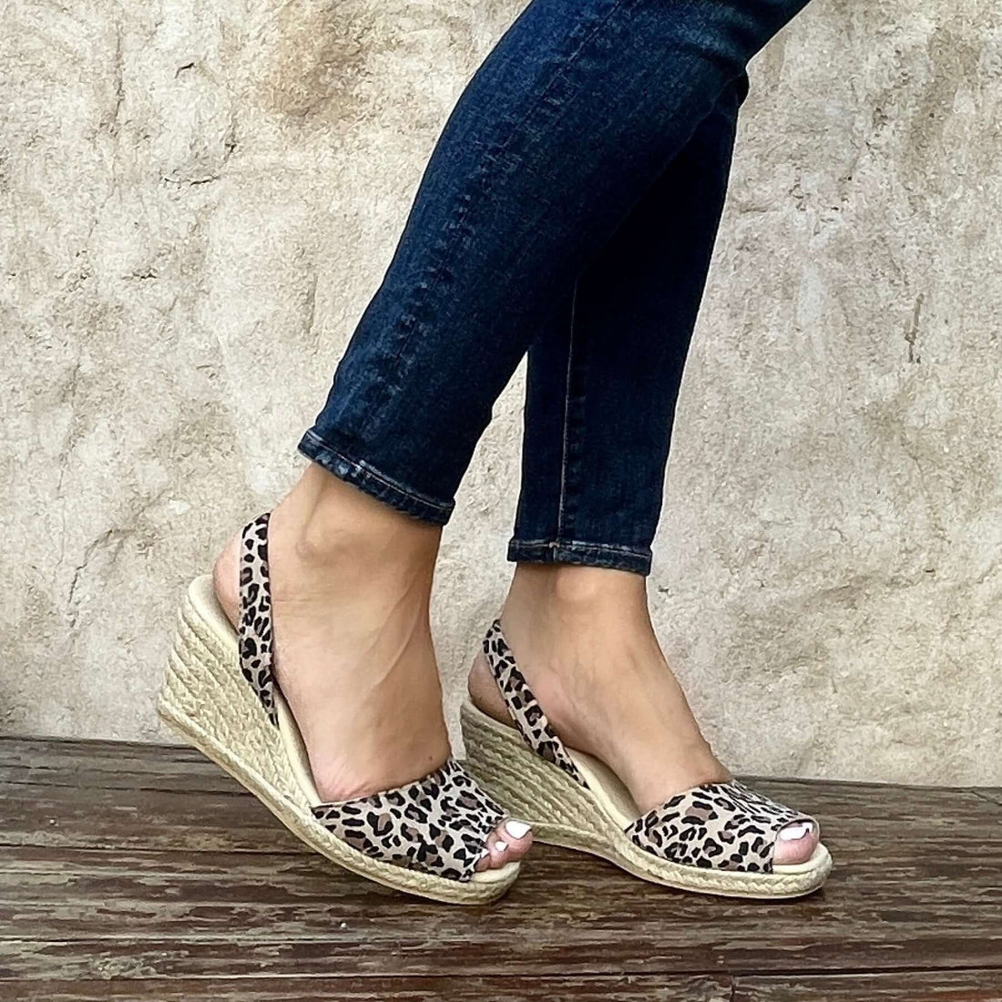 Classic Espadrille Wedge ('23 Edit) in Dark Leopard - Shoeq