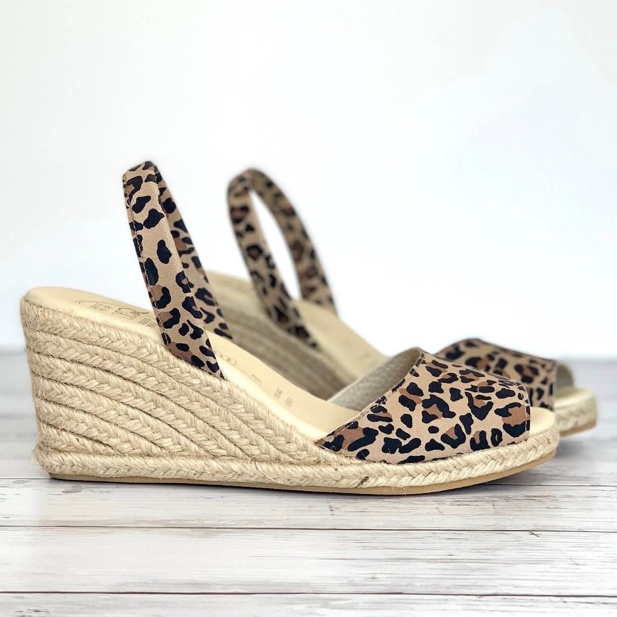 Classic Espadrille Wedge ('23 Edit) in Dark Leopard - Shoeq