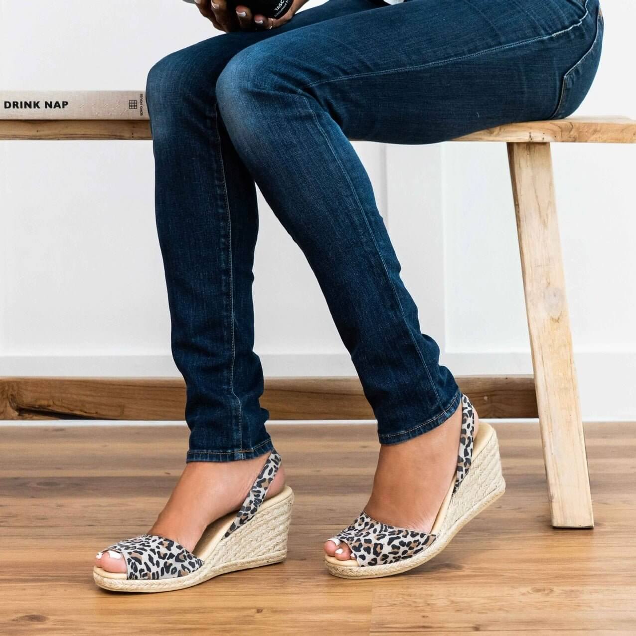 Classic Espadrille Wedge ('23 Edit) in Dark Leopard - Shoeq