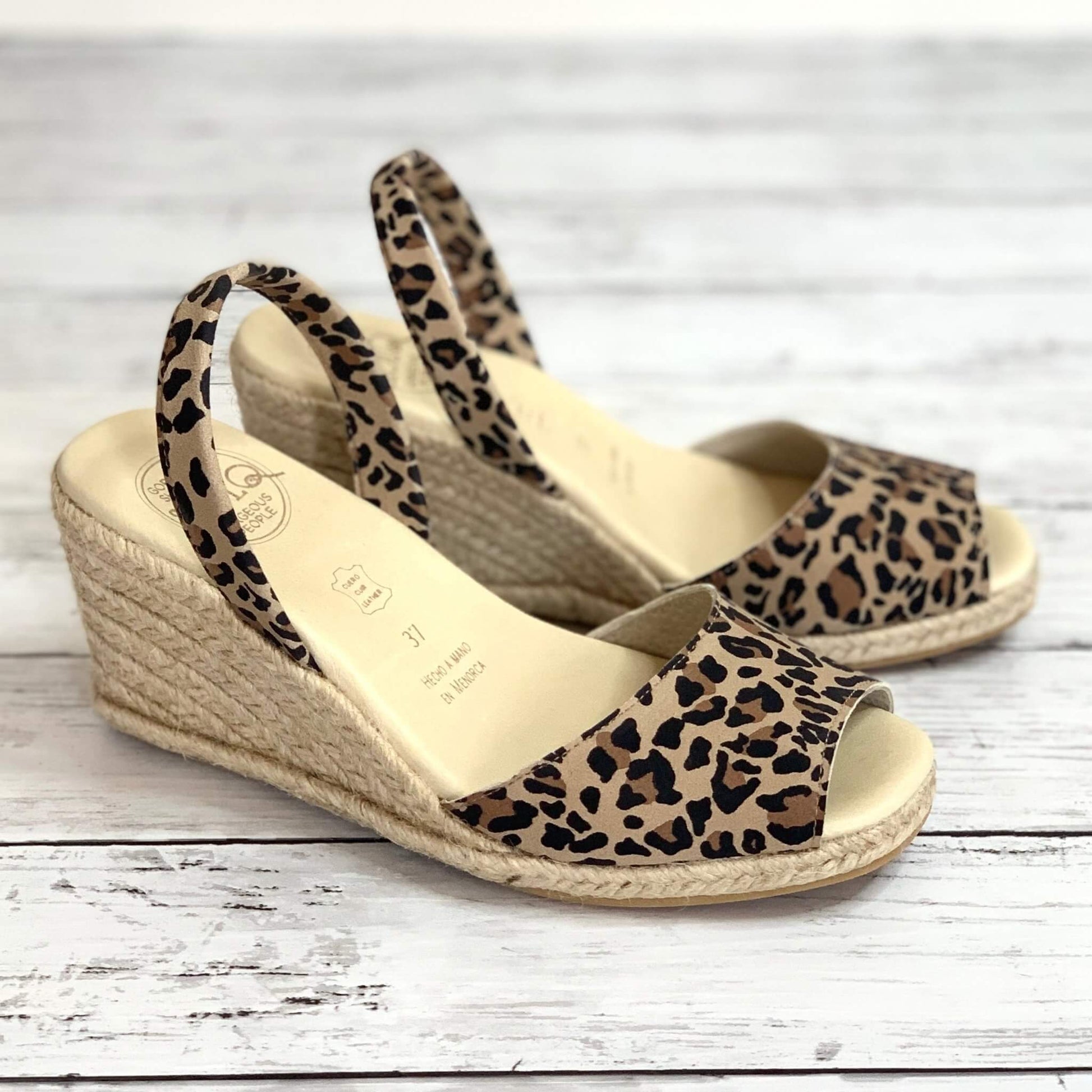 Classic Espadrille Wedge ('23 Edit) in Dark Leopard - Shoeq