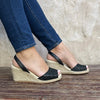 Classic Espadrille Wedge ('23 Edit) in Midnight Glitter - Shoeq