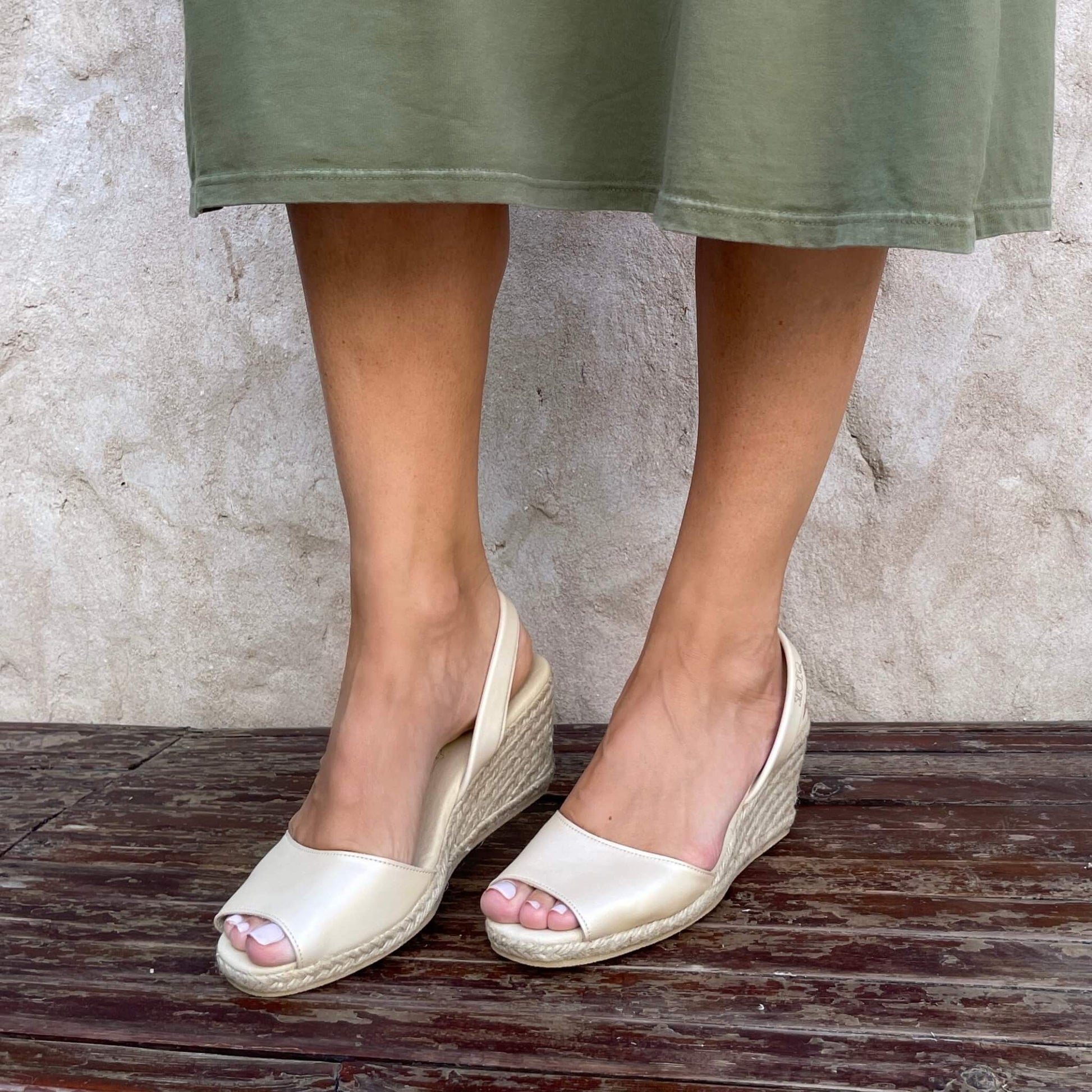 Classic Espadrille Wedge ('23 Edit) in Sandstone - Shoeq