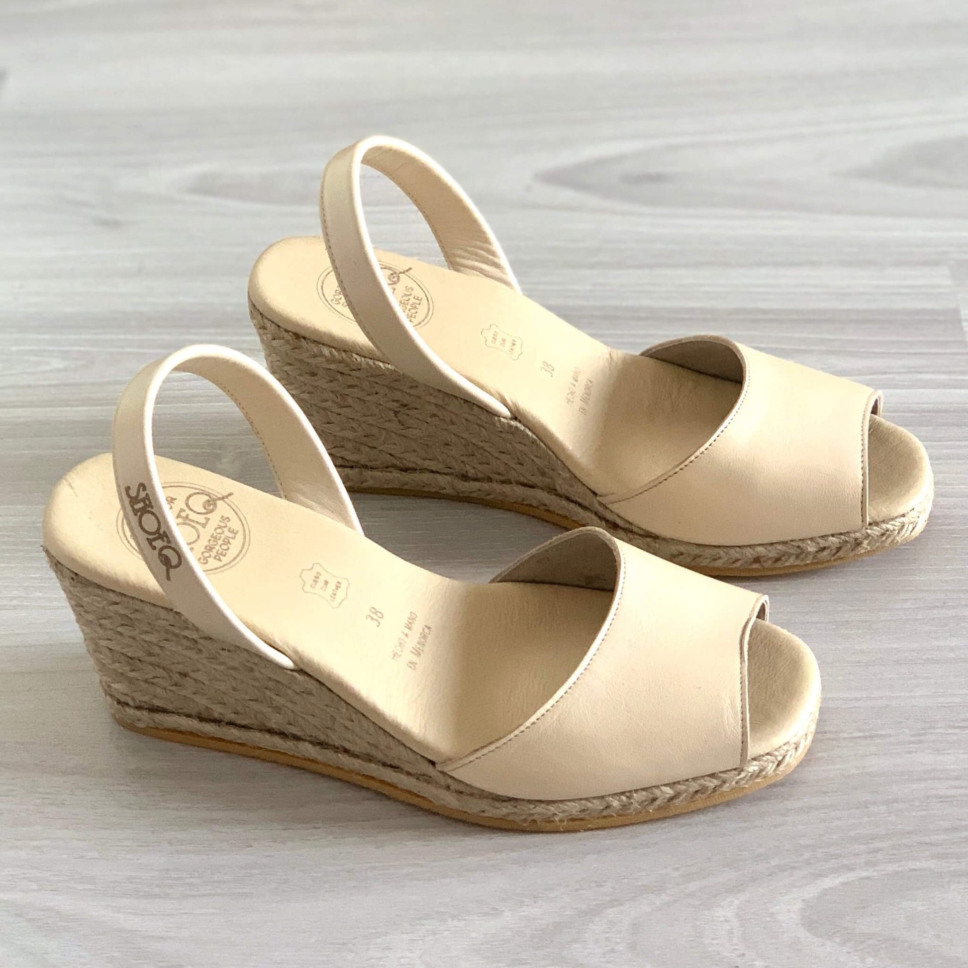 Classic Espadrille Wedge ('23 Edit) in Sandstone - Shoeq