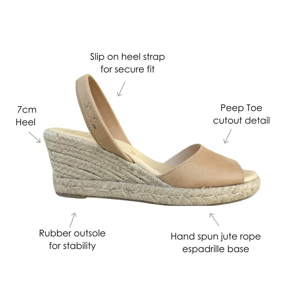 Classic Espadrille Wedge ('24 Edit) in Caramel - Shoeq