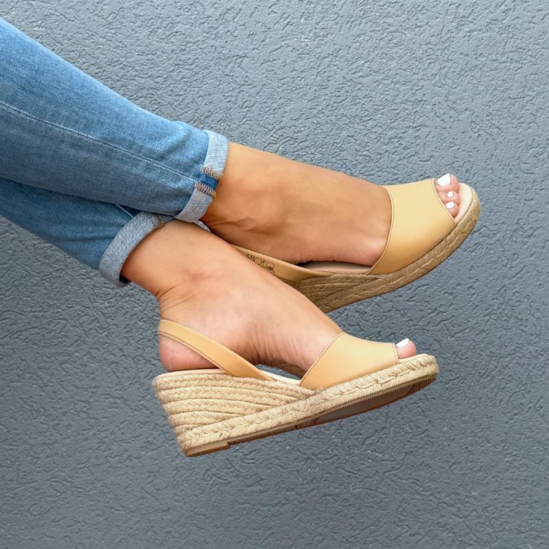 Classic Espadrille Wedge ('24 Edit) in Honey - Shoeq