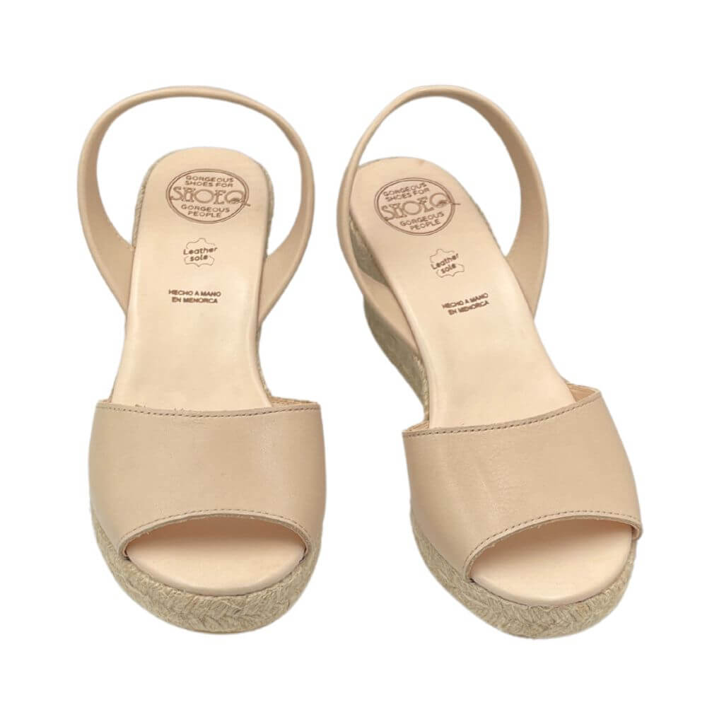 Classic Espadrille Wedge in Latte - 2024 Edit - Shoeq