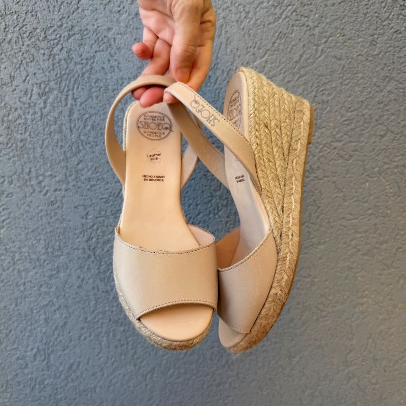 Classic Espadrille Wedge in Latte - 2024 Edit - Shoeq