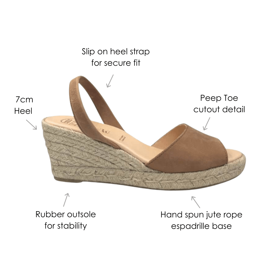 Classic Espadrille Wedge ('24 Edit) in Mocha - Shoeq