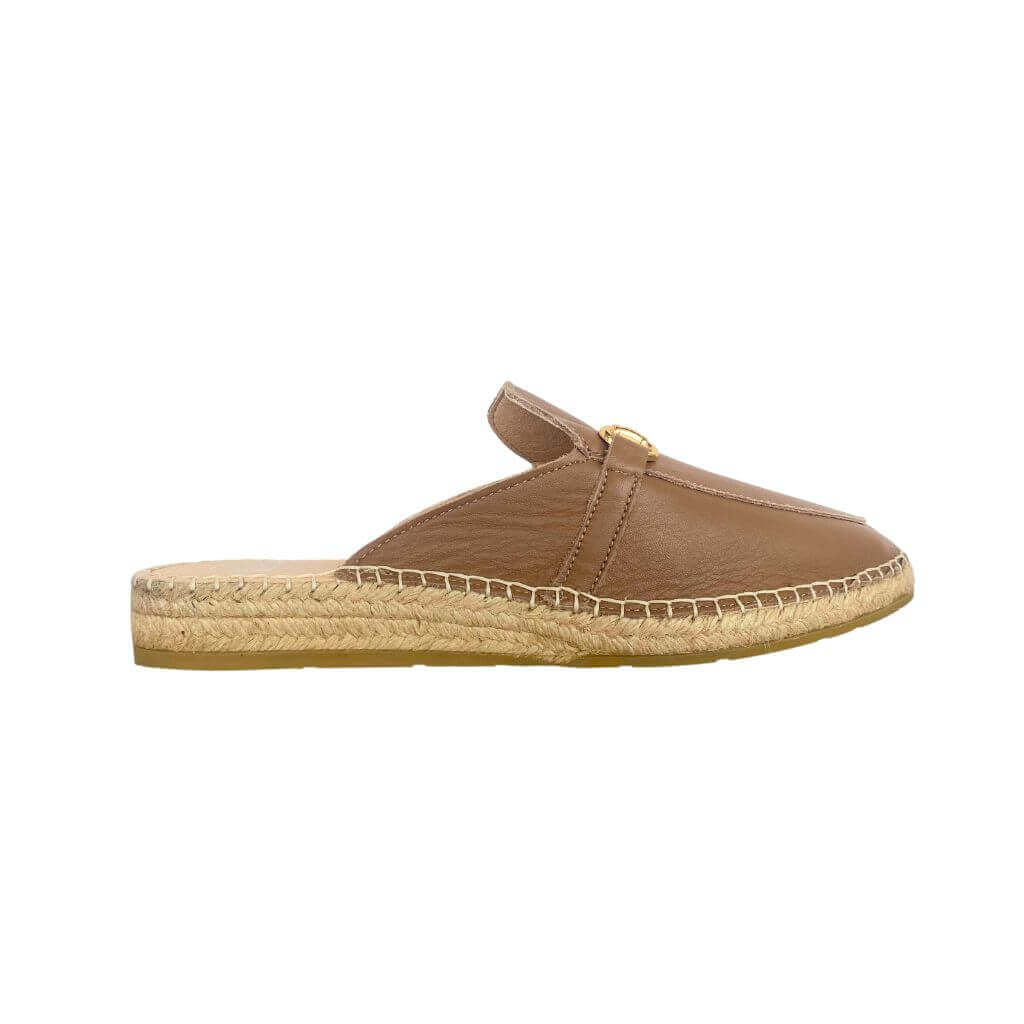 Espadrille Mule in Mocha - Shoeq