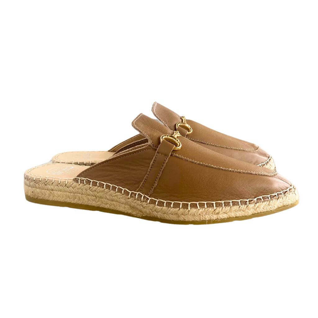 Espadrille Mule in Mocha - Shoeq