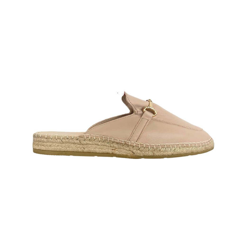 Espadrille Mule in Sand - Shoeq