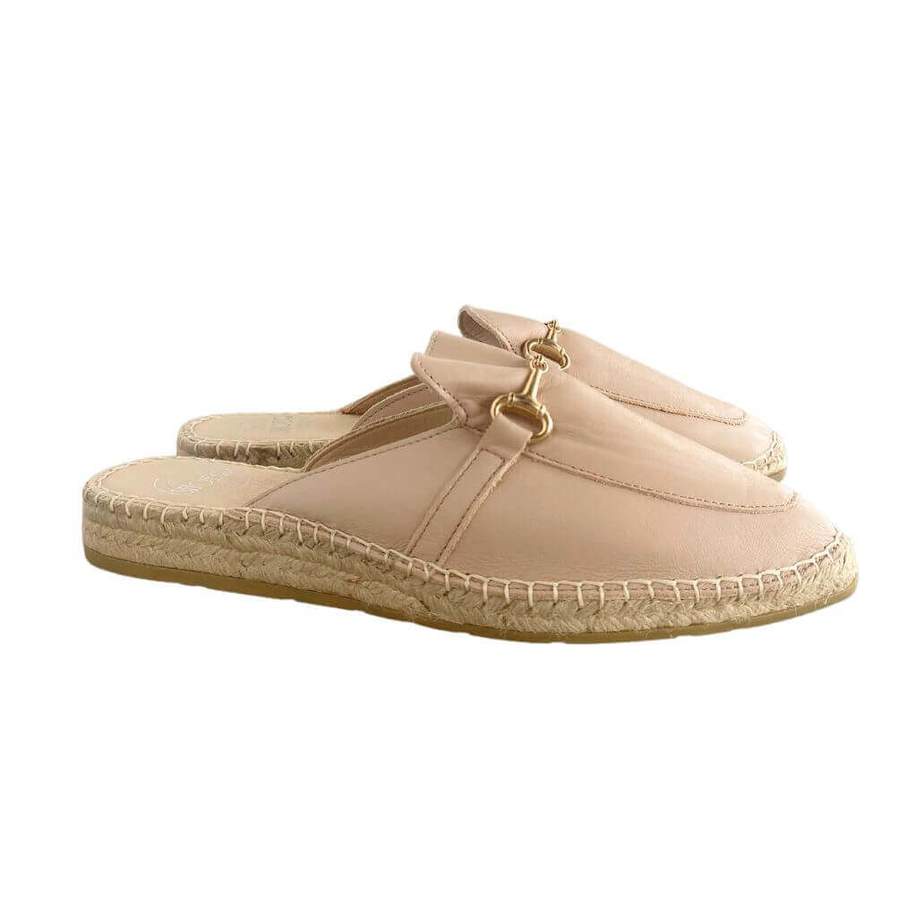 Espadrille Mule in Sand - Shoeq