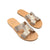 Hania Slide in Bronze - Shoeq