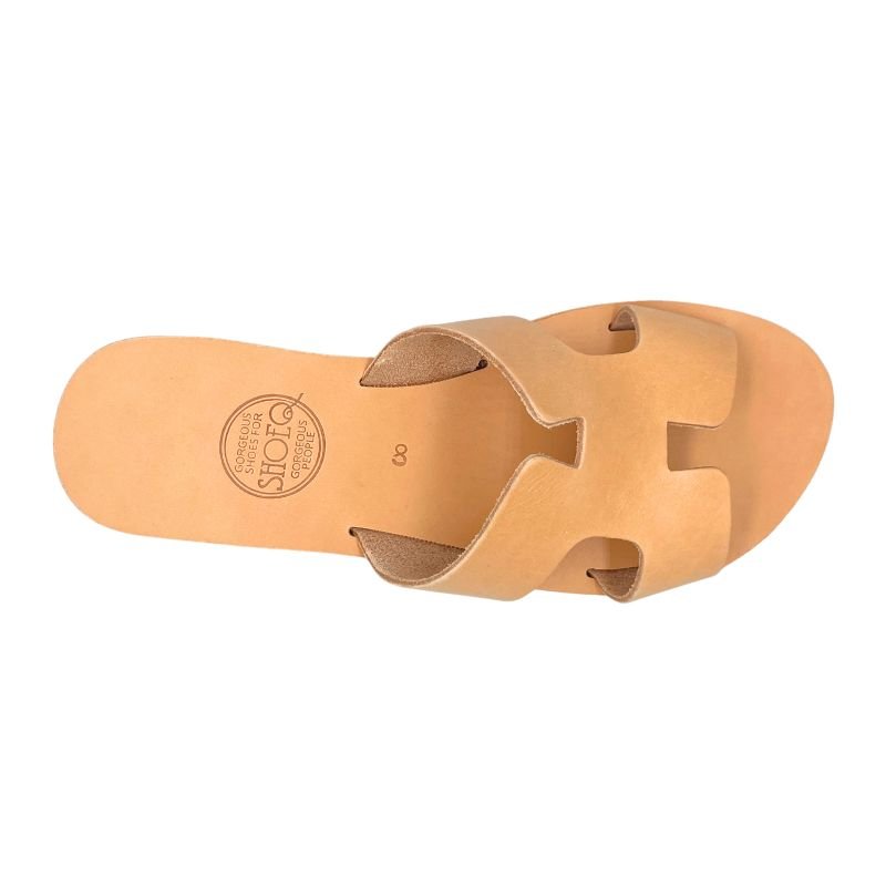 Hania Slide in Caramel - Shoeq