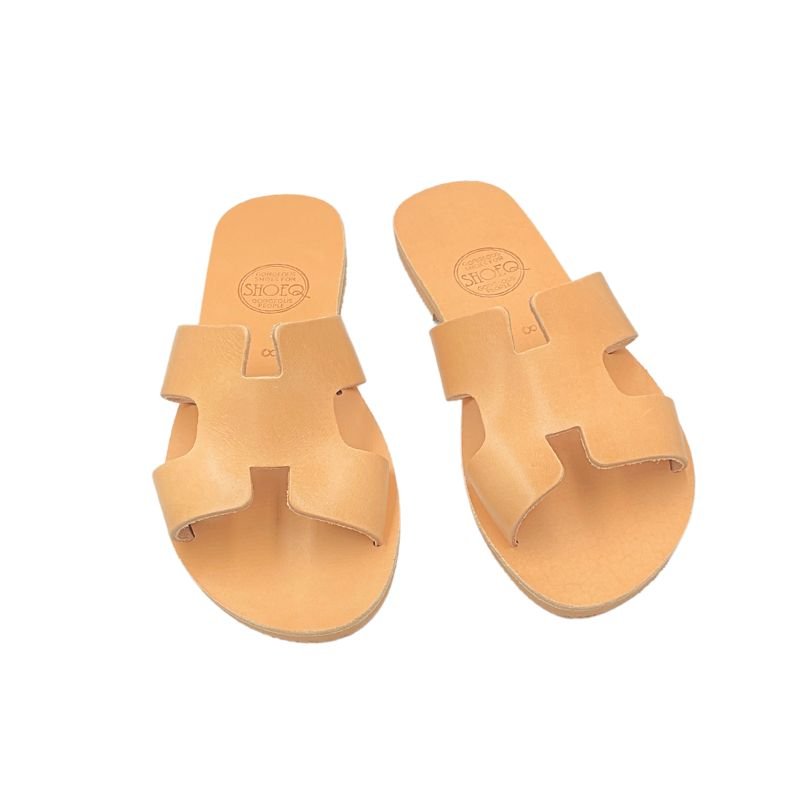 Hania Slide in Caramel - Shoeq