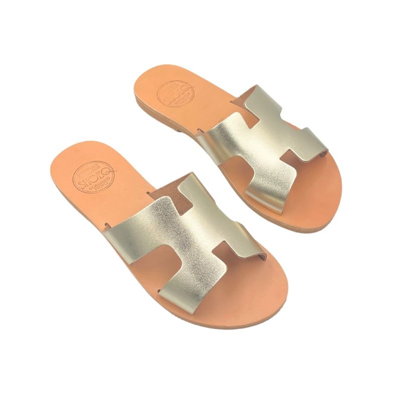 Hania Slide in Champagne - Shoeq