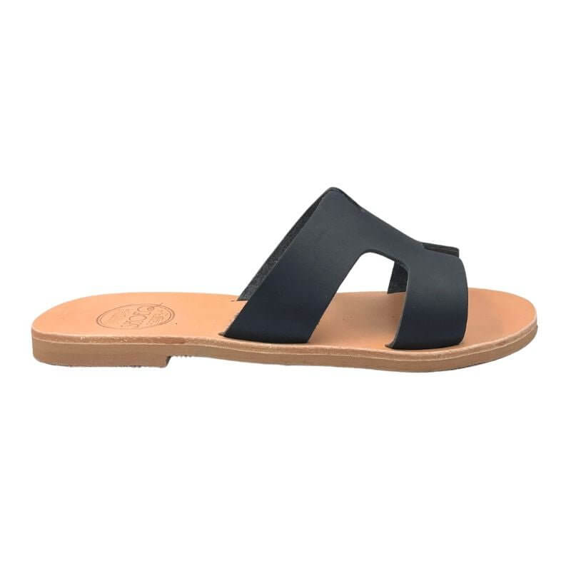 Hania Slide in Charcoal - Shoeq