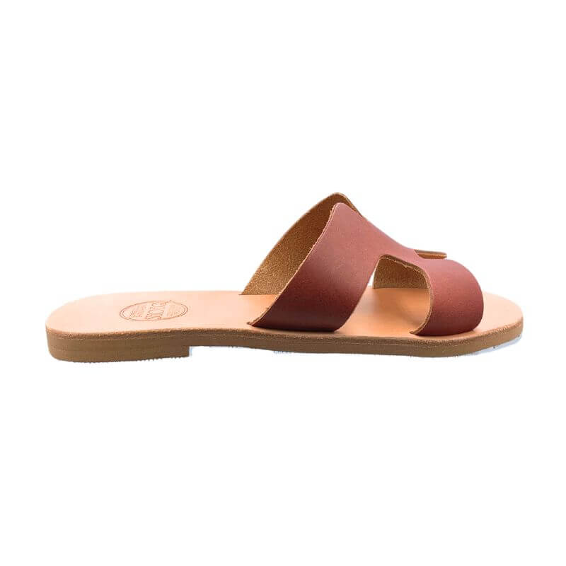 Hania Slide in Chocolate - Shoeq