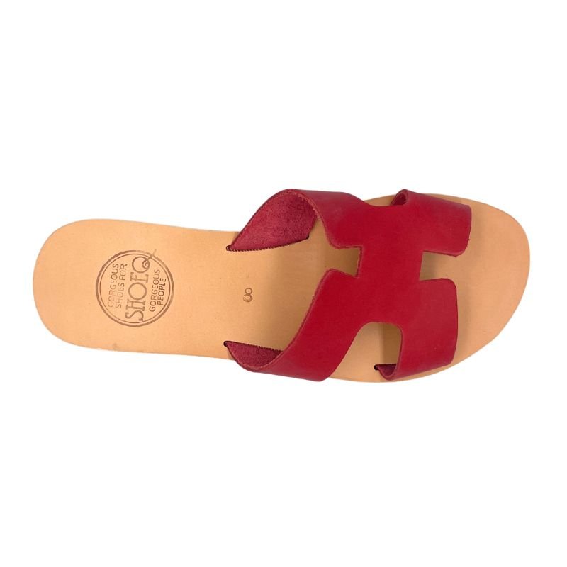 Hania Slide in Red - Shoeq