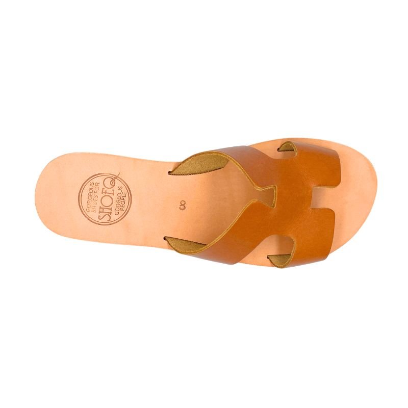 Hania Slide in Tan - Shoeq