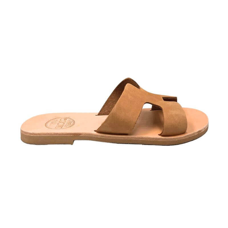 Hania Slide in Toffee - Shoeq