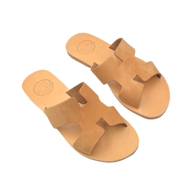 Hania Slide in Toffee - Shoeq