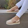 Lola Lowform in Sandy Champagne - Shoeq