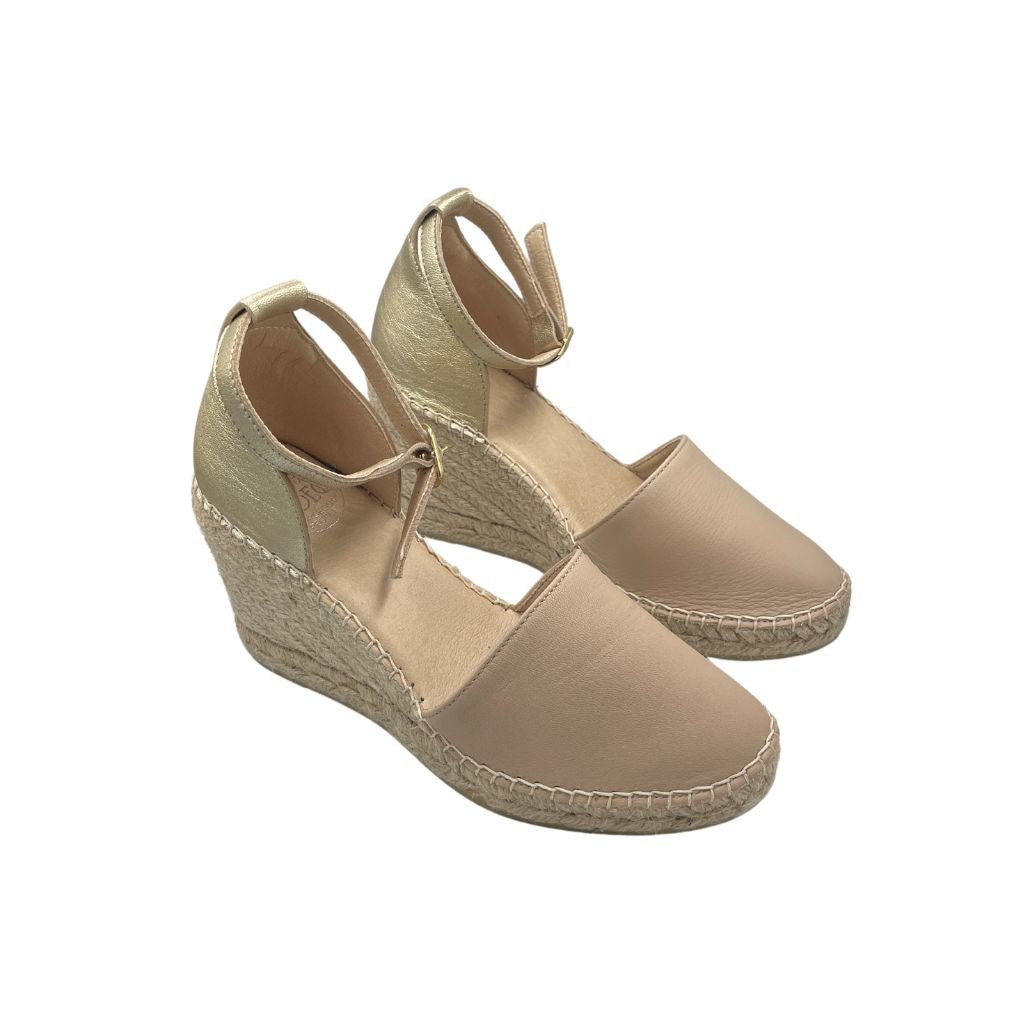 Maya Espadrille Wedge in Sandy Champagne - Outlet item - Size 38 - Shoeq