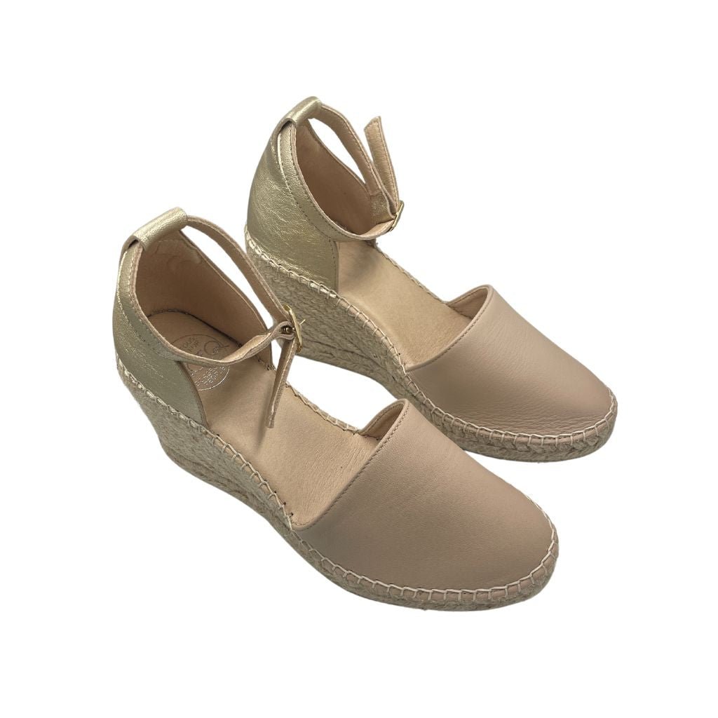 Maya Espadrille Wedge in Sandy Champagne - Outlet item - Size 38 - Shoeq