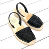 Micro Espadrille Wedge in Midnight Glitter - Shoeq