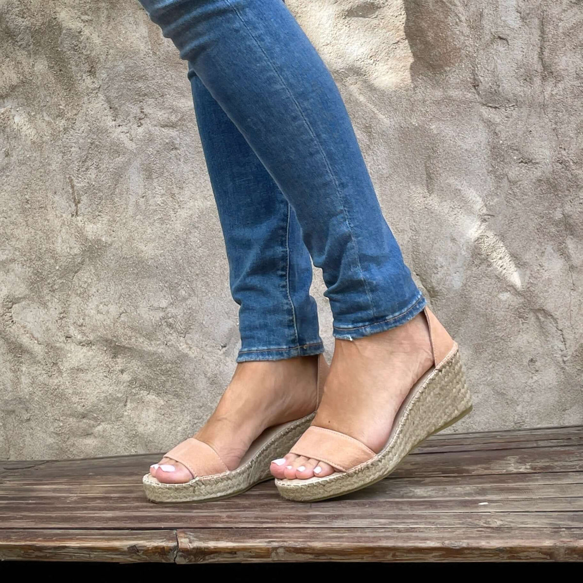 Olivia Espadrille Wedge in Sunkissed