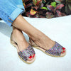 Peekaboo Avarca in Rainbow Gold Glitter - Shoeq