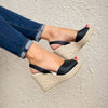 Roxy Espadrille Wedge ('24 Edit) in Charcoal - Shoeq