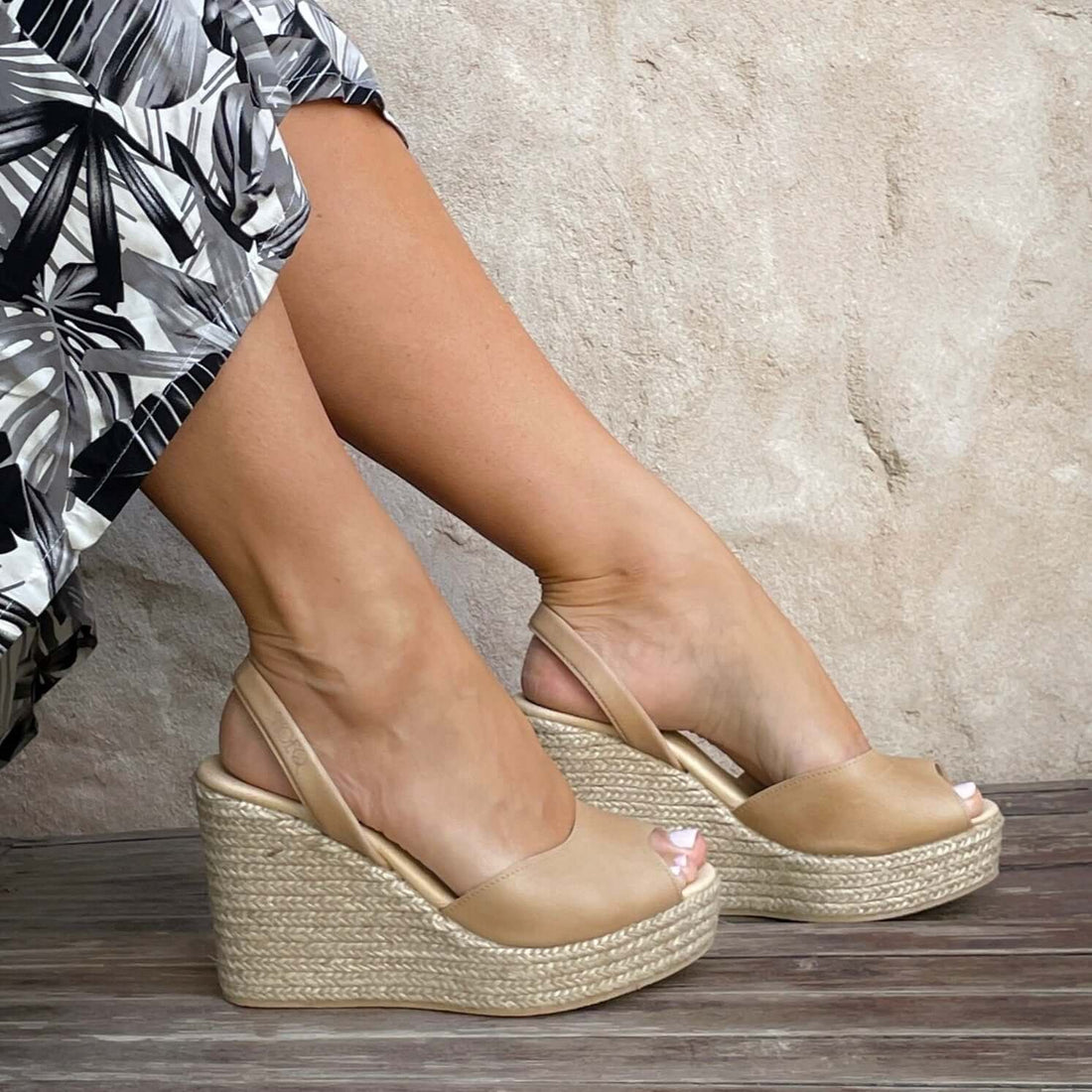 Roxy Wedge ('23 Edit) in Caramel - Shoeq