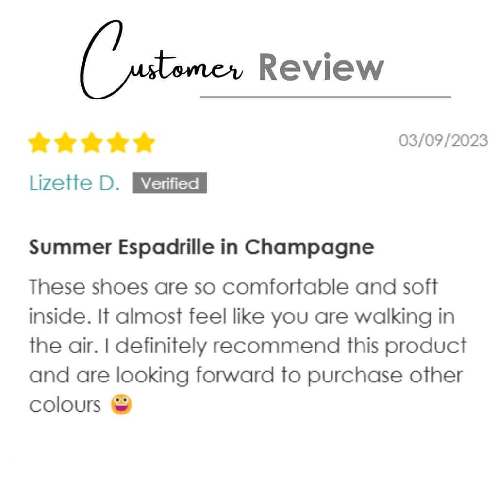 Summer Espadrille in Champagne - Shoeq