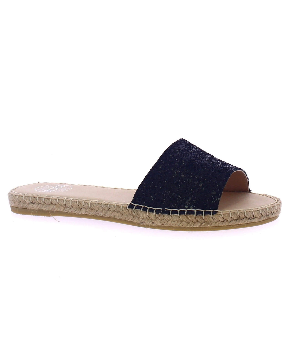 Summer Espadrille in Midnight Glitter