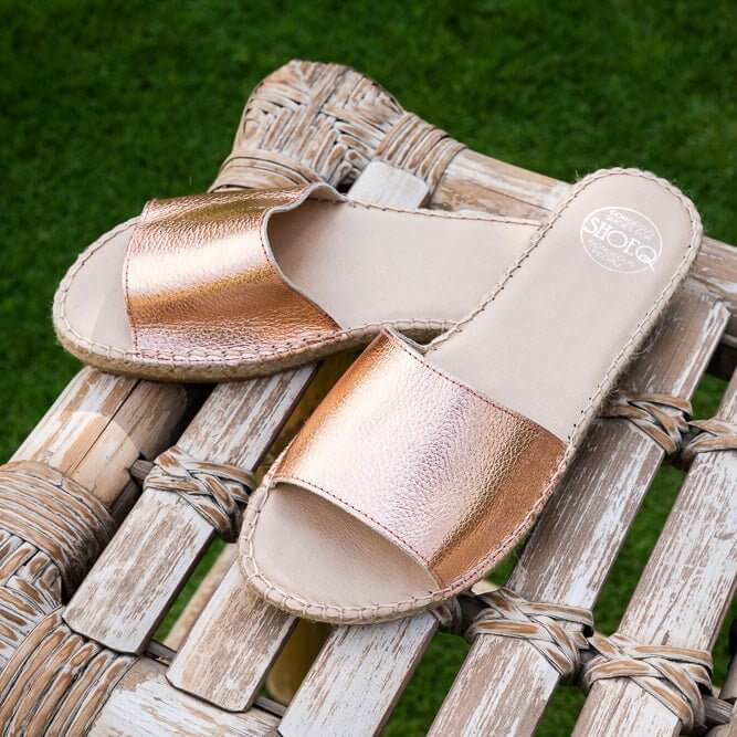 Summer Espadrille in Rose Gold